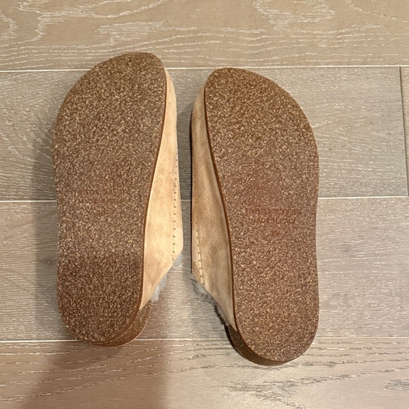 Jenni Kayne Shearling Lined Moc Clog Natural color size 39 - Picture 3 of 5